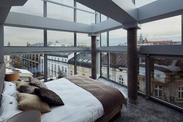 Фото номера Роскошный пентхаус с панорамным видом Апарт-отели Aparthotel Best Views г. Краков 16