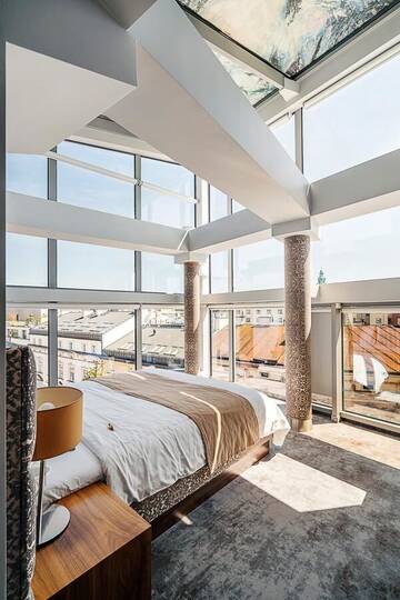 Фото номера Роскошный пентхаус с панорамным видом Апарт-отели Aparthotel Best Views г. Краков 9