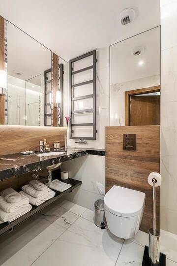 Фото номера Роскошные апартаменты с 1 спальней и мезонином Апарт-отели Aparthotel Best Views г. Краков 11