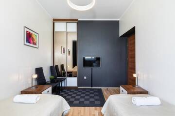Фото номера Апартаменты с 2 спальнями (для 5 взрослых) Апартаменты Rainbow Apartments 1 г. Краков 14