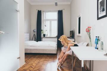Фото номера Двухместный номер Делюкс с 1 кроватью Апарт-отели NOVUMHOUSE - Straszewskiego г. Краков 5