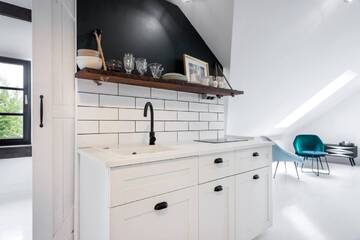 Фото номера Двухместный номер с 1 кроватью и террасой Проживание в семье apartament z widokiem na Klasztor г. Краков 5