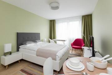 Фото номера Апартаменты-студио 003 Апарт-отели Apartamenty Hello Halicka 5 г. Краков 6
