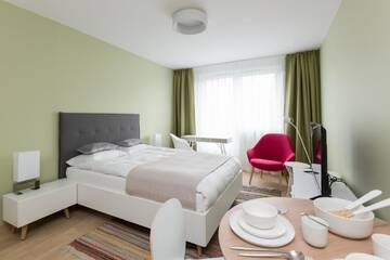 Фото номера Апартаменты-студио 003 Апарт-отели Apartamenty Hello Halicka 5 г. Краков 5