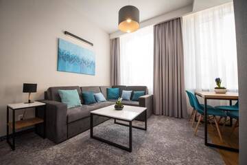 Фото номера Апартаменты бизнес-класса с 1 спальней Апарт-отели K4 APARTHOTEL KRAKÓW г. Краков 7