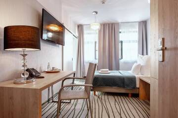 Фото номера Стандартный одноместный номер Отель Plaza Boutique Hotel г. Краков 3