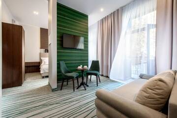 Фото номера Двухместный номер Делюкс с 1 кроватью Отель Plaza Boutique Hotel г. Краков 2