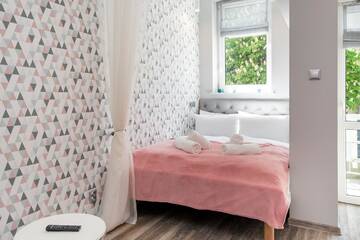Фото номера Двухместный номер с 1 кроватью и балконом Апартаменты Leo Apartments Old Town г. Краков 3