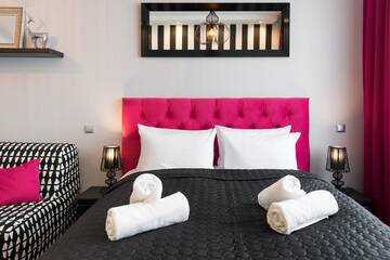 Фото номера Улучшенный двухместный номер с 1 кроватью Апартаменты Leo Apartments Old Town г. Краков 6