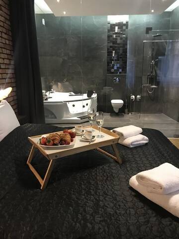 Фото номера Улучшенные апартаменты с гидромассажной ванной Апартаменты Leo Apartments Old Town г. Краков 15