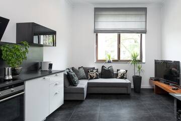 Фото номера Апартаменты с 1 спальней Апартаменты Black&amp;White Apartment г. Краков 13