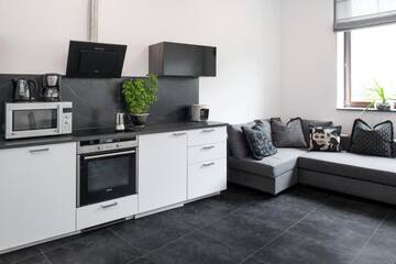 Фото номера Апартаменты с 1 спальней Апартаменты Black&amp;White Apartment г. Краков 38