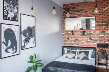 Фото номера Industrial One-Bedroom Apartment (Sarego 28 Street) Апартаменты Fragola Between Old Town and Jewish Quarter г. Краков 3