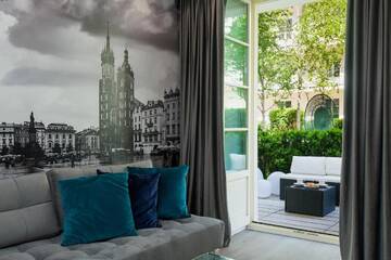 Фото номера Апартаменты с 1 спальней, сауной и террасой Апартаменты Premium Apartments by Wawel Castle г. Краков 11