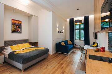 Фото номера Номер-студио Делюкс (для 3 взрослых) Апарт-отели MovArt Boutique Aparthotel г. Краков 6