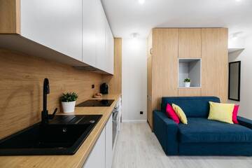 Фото номера Улучшенные апартаменты с 1 спальней Апарт-отели Rycerska Residence г. Краков 6