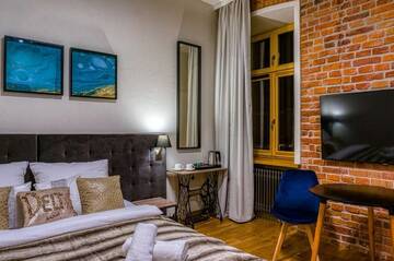Фото номера Большой двухместный номер с 1 кроватью Апарт-отели Aparthotel Delta Boutique г. Краков 2