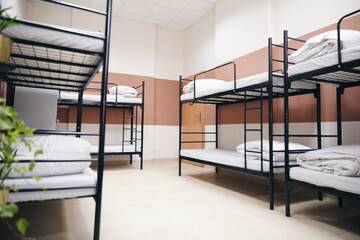 Фото номера Односпальная кровать в общем номере с 10 кроватями Хостелы Das Hostel г. Краков 4
