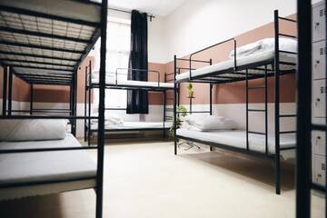 Фото номера Односпальная кровать в общем номере с 10 кроватями Хостелы Das Hostel г. Краков 2