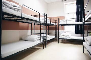 Фото номера Односпальная кровать в общем номере с 10 кроватями Хостелы Das Hostel г. Краков 5