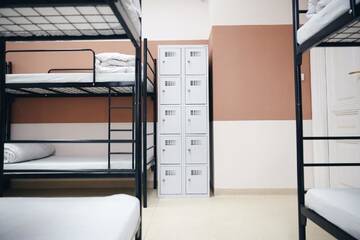 Фото номера Односпальная кровать в общем номере с 10 кроватями Хостелы Das Hostel г. Краков 11