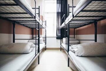 Фото номера Кровать в общем 8-местном номере Хостелы Das Hostel г. Краков 3