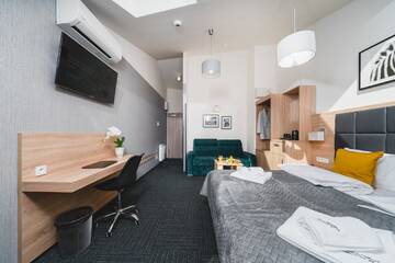 Фото номера Четырехместный номер Апарт-отели Aron Residence Old Town г. Краков 11