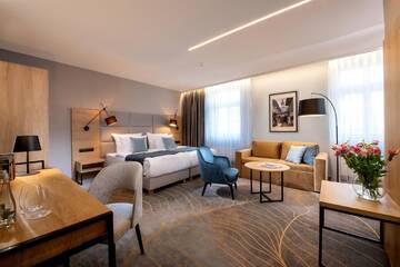 Фото номера Двухместный номер Делюкс с 1 кроватью Отель Hotel M29 г. Краков 4