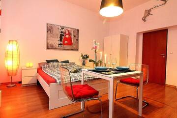 Фото номера Апартаменты с 1 спальней Апарт-отели Apartamenty Lajkonik, Spritz, Kościuszko г. Краков 29