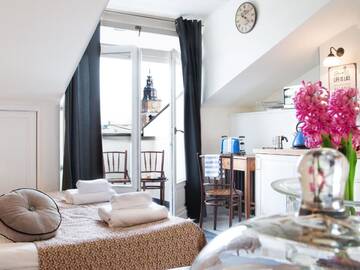 Фото номера Апартаменты-студио с мини-кухней (для 2 взрослых) Апарт-отели Antique Apartments Plac Szczepański г. Краков 4