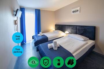 Фото номера Двухместный номер с 1 кроватью или 2 отдельными кроватями Отель Hotel Nowa Panorama г. Краков 5
