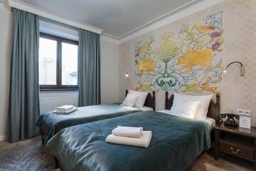 Фото номера Двухместный номер с 1 кроватью или 2 отдельными кроватями Отель Hotel Ester г. Краков 7