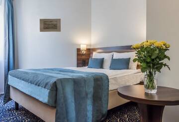 Фото номера Двухместный номер с 2 отдельными кроватями Отель Hotel Justyna г. Краков 10
