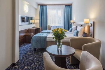 Фото номера Двухместный номер с 2 отдельными кроватями Отель Hotel Justyna г. Краков 19