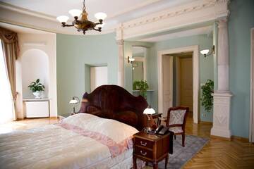 Фото номера Двухместный номер Делюкс с 1 кроватью Отель Hotel Polonia г. Краков 8